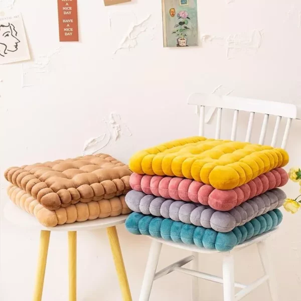 Cozy Biscuit-Shaped Plush Cushion