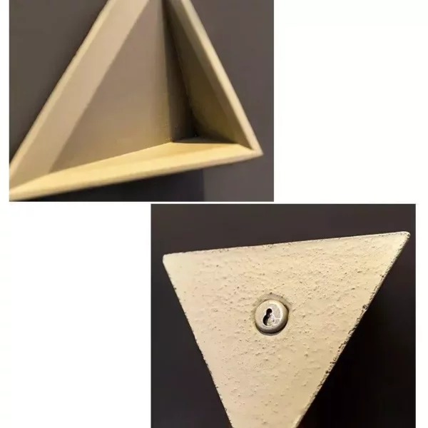 Modern Nordic Triangle Wall-Mounted Cement Flowerpot - Image 4