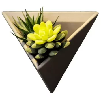 Modern Nordic Triangle Wall-Mounted Cement Flowerpot