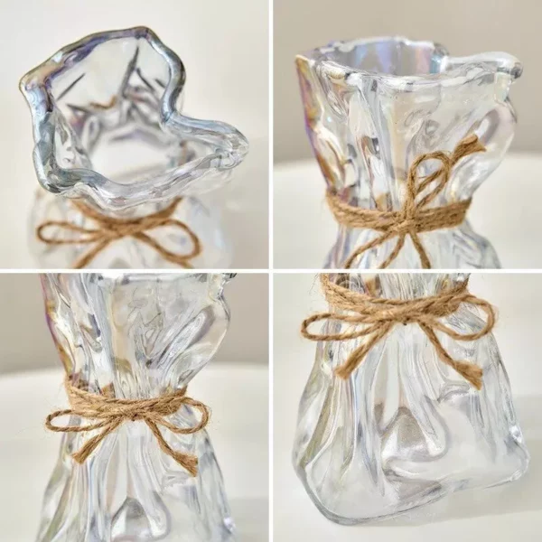 Elegant Glass & Crystal Flower Vase for Modern Home Decor - Image 6