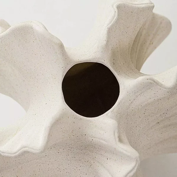 Nordic Art Ceramic Coral Vase - Image 7