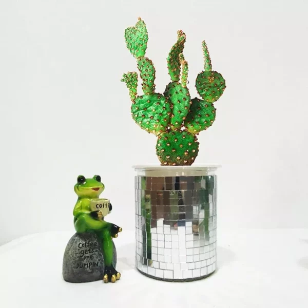 Bohemian Chic Self-Watering Disco Ball Planter - Image 7