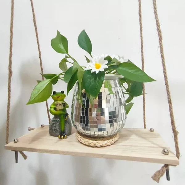 Bohemian Chic Self-Watering Disco Ball Planter - Image 3