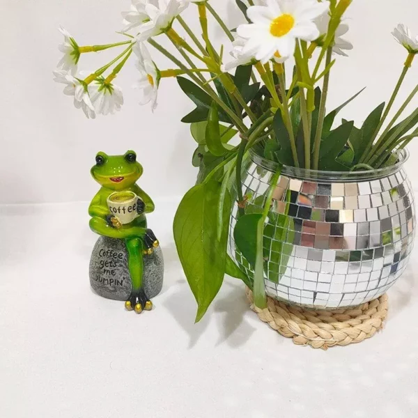 Bohemian Chic Self-Watering Disco Ball Planter - Image 4