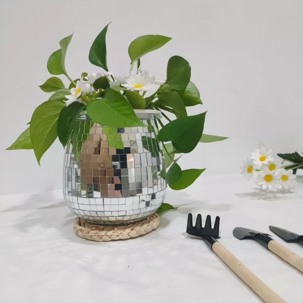 Bohemian Chic Self-Watering Disco Ball Planter - Image 6