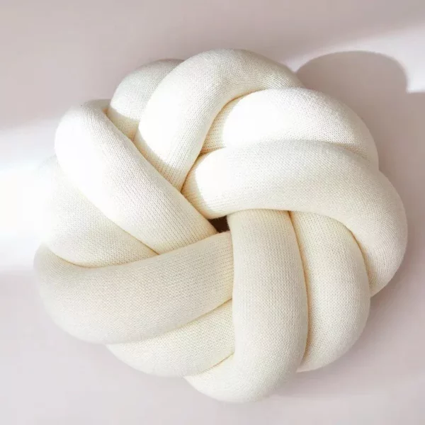 Handmade Cotton Round Cushion - Image 5