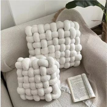 Plush Nordic Knot Cushion