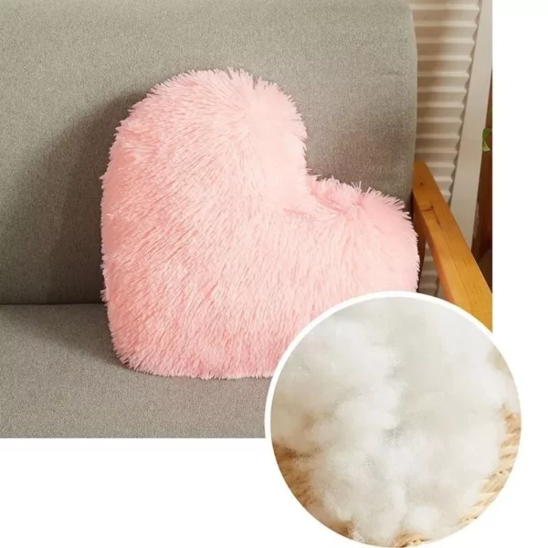 Plush Heart-Shaped Throw Pillow for Cozy Decor & Gifts