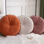 Round Tassel Throw Pillow