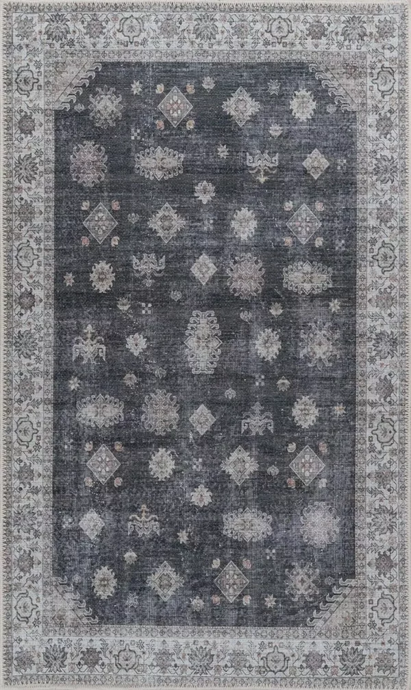 Vintage Charm Machine-Washable Non-Slip Area Rug - Image 3