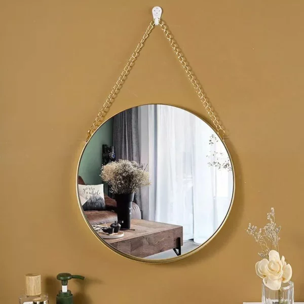 Elegant Nordic Round Wall-Mounted Mirror