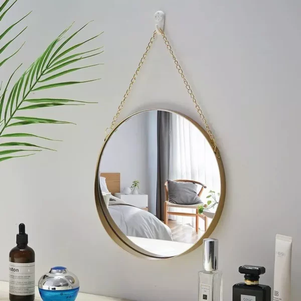 Elegant Nordic Round Wall-Mounted Mirror