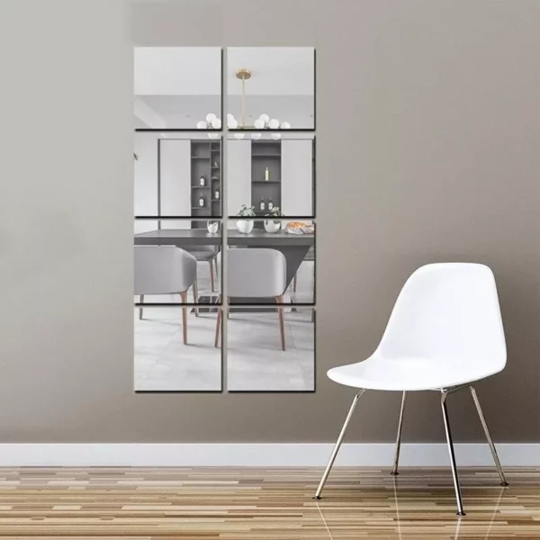 Modern Acrylic Square Mirror Wall Stickers