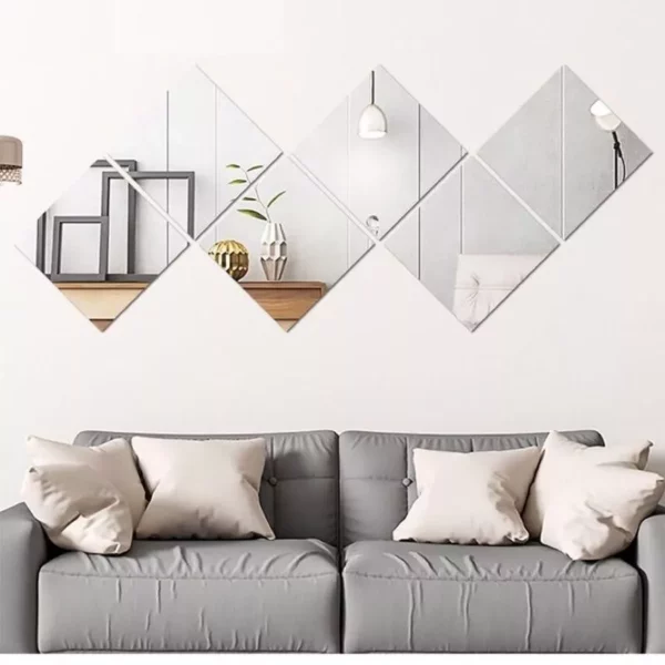 Modern Acrylic Square Mirror Wall Stickers