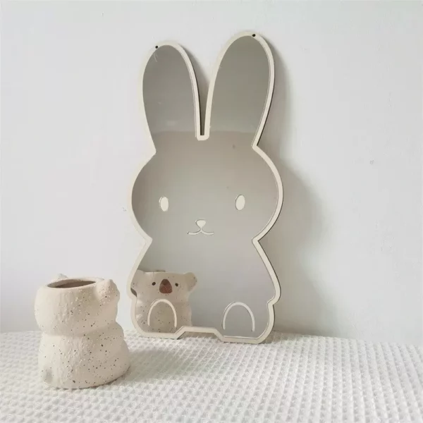 Charming Nordic Rabbit & Bear Acrylic Mirror - Image 4