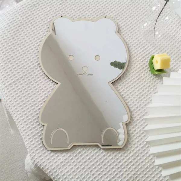 Charming Nordic Rabbit & Bear Acrylic Mirror - Image 5