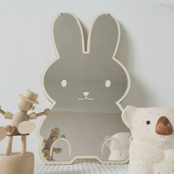 Charming Nordic Rabbit & Bear Acrylic Mirror - Image 3