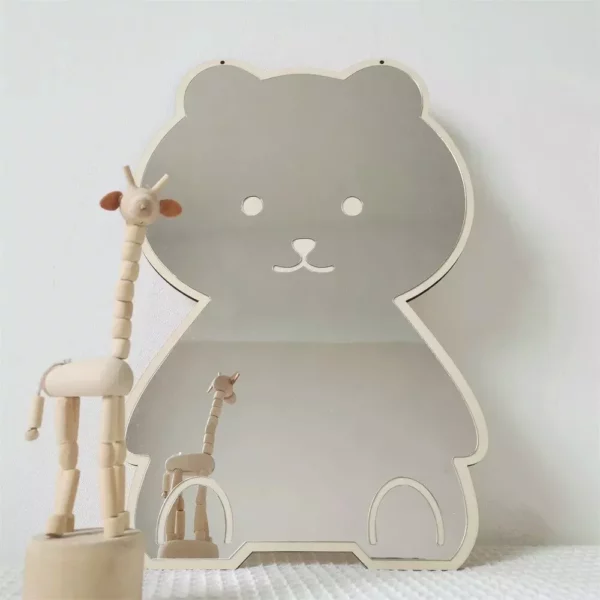 Charming Nordic Rabbit & Bear Acrylic Mirror - Image 2