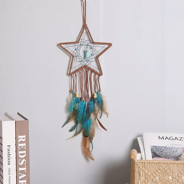 Handmade Luxury Dream Catcher – Aesthetic Wall Decor Art with Life Tree & Feathers