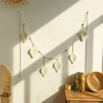 Bohemian Leaf Macrame Wall Hanging: Large Cotton Tapestry with Tassels for Home Decor