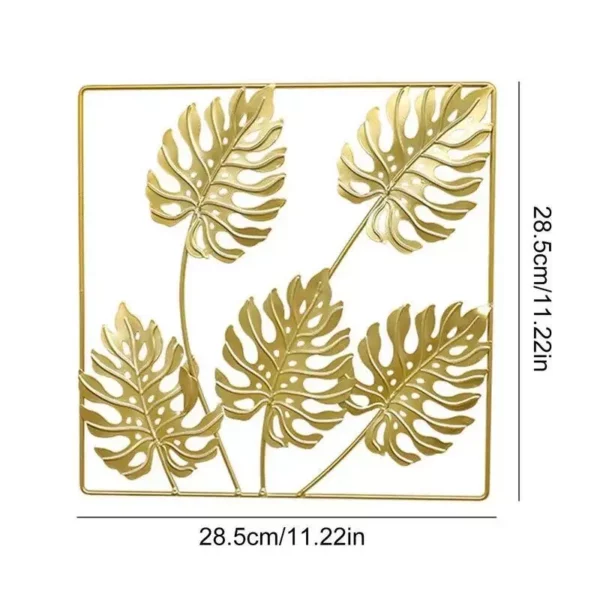 Gold Palm Leaf Metal Wall Art - Image 7