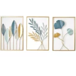 Elegant Gold Ginkgo Leaf Metal Wall Art