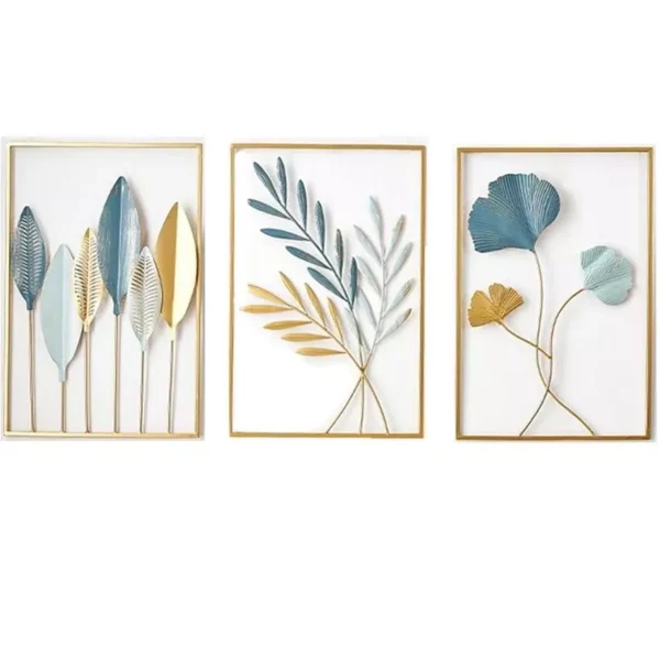 Elegant Gold Ginkgo Leaf Metal Wall Art