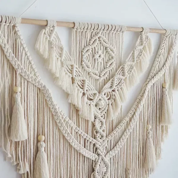 Charming Nordic Bohemian Macrame Tapestry - Image 4