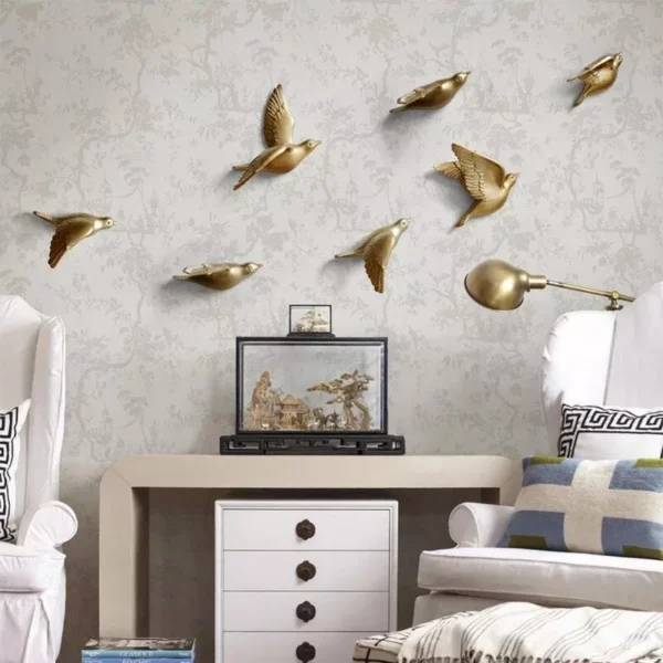 Modern 3D Resin Pigeon Wall Art - Image 3