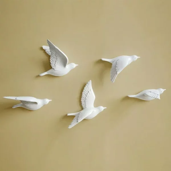 Modern 3D Resin Pigeon Wall Art - Image 6