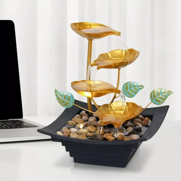 Modern Zen 4-Tier Tabletop Water Fountain - Image 2