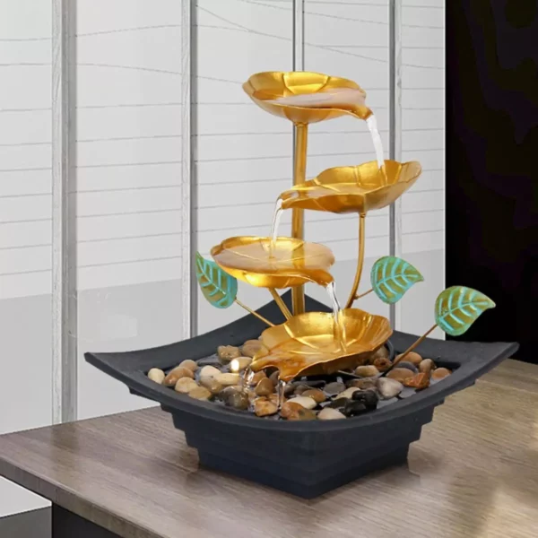 Modern Zen 4-Tier Tabletop Water Fountain