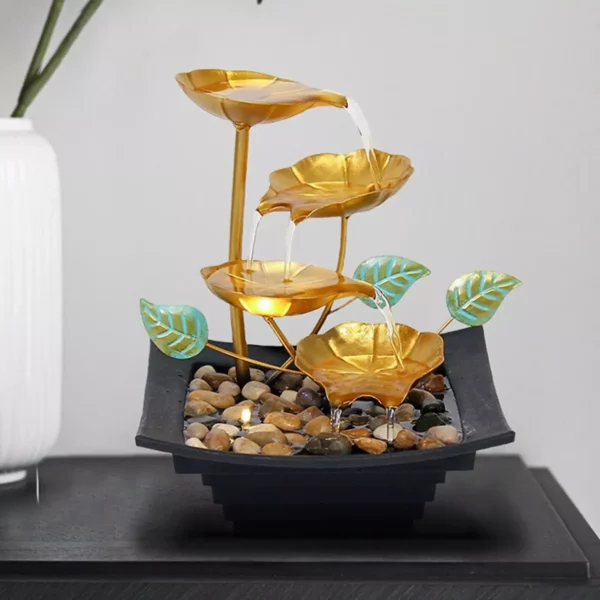 Modern Zen 4-Tier Tabletop Water Fountain - Image 4