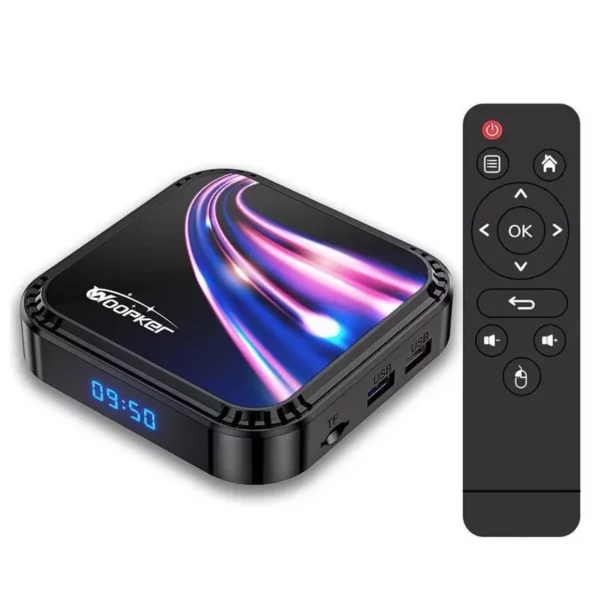 Android 13.0 TV Box – 8K UHD Video, Wi-Fi 6, Bluetooth 5.0 – Smart Streaming Media Player