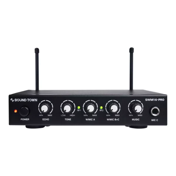 16-Channel Wireless Karaoke Mixer System with Dual Handheld Microphones - Image 4