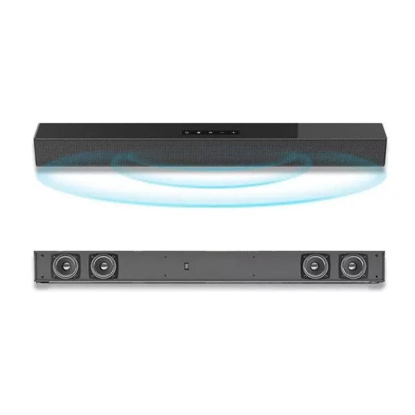 High-Fidelity Wireless Bluetooth Soundbar – Powerful Stereo Home Theater & TV Speaker System