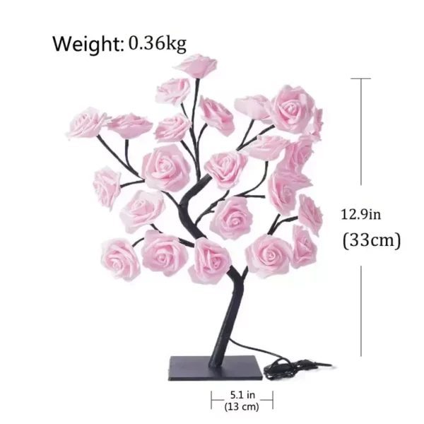 LED Rose Flower Tree Lamp - Image 7