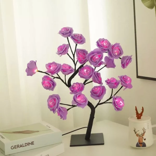 LED Rose Flower Tree Lamp - Image 4