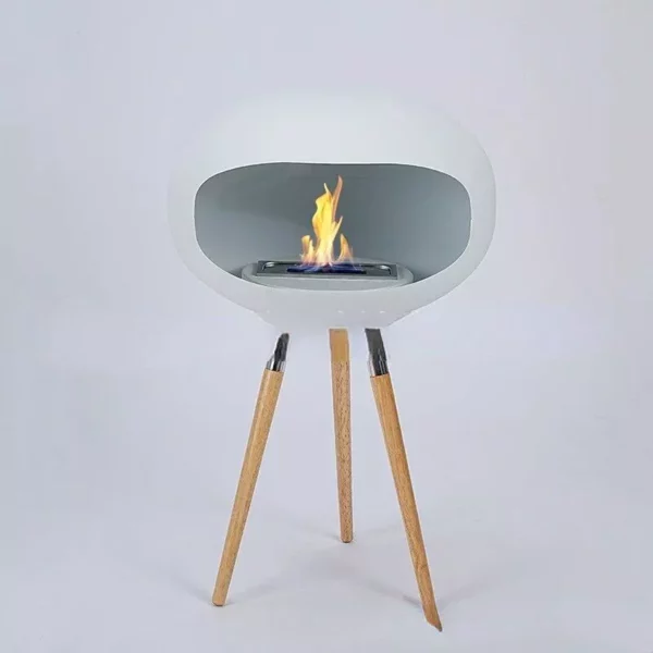 Elegant High-Foot Alcohol Fireplace - Image 3