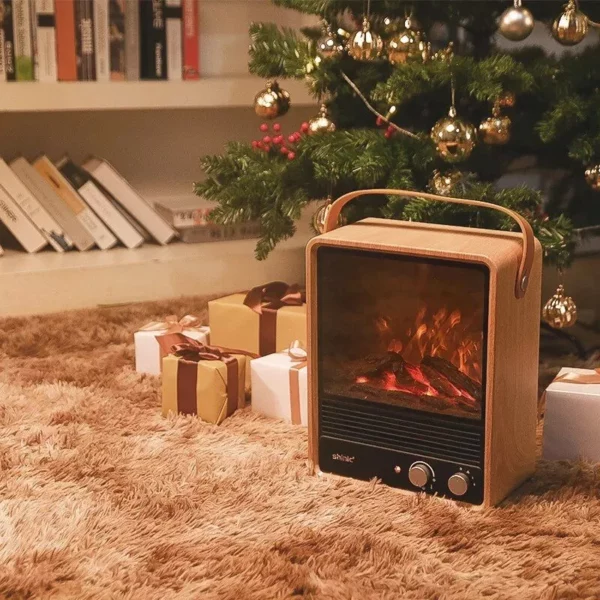 Portable 3D Flame Effect Electric Heater