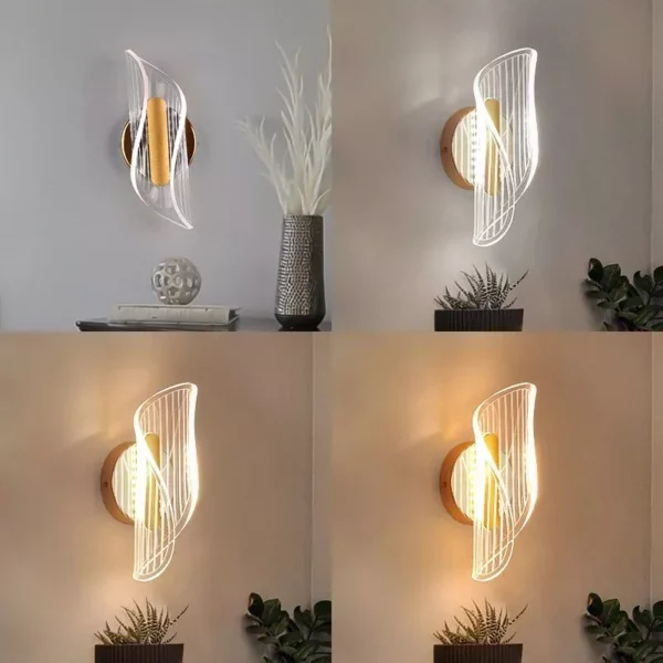 Versatile LED Wall Sconce: 3-Color Modern Indoor Lighting Fixture - Image 6