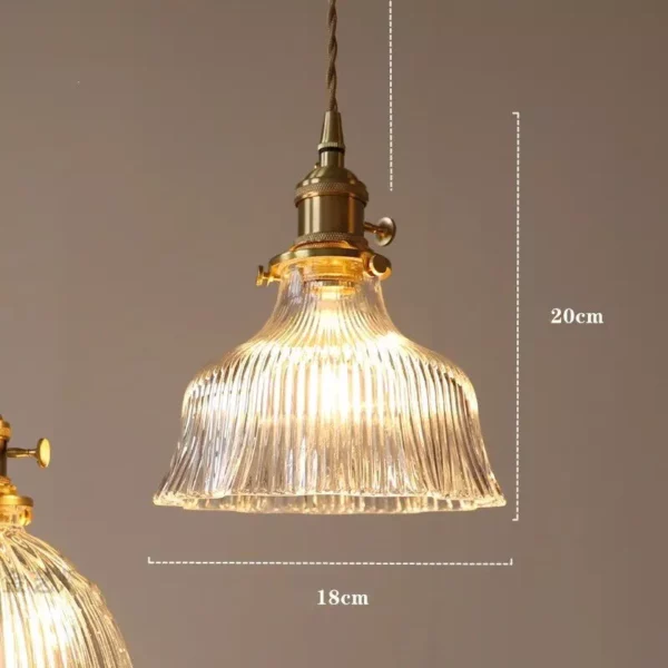 Modern Nordic Glass LED Pendant Light - Image 3