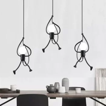 Chic Iron Little Man LED Pendant Light