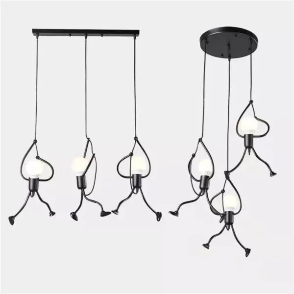 Chic Iron Little Man LED Pendant Light - Image 7