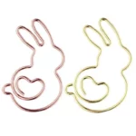 Cute Rabbit-Shaped Metal Paper Clips