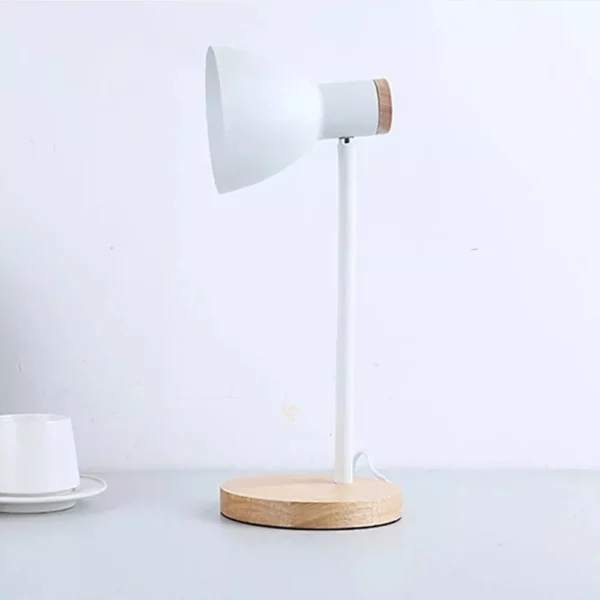 Modern Nordic-Style Wooden Desk Lamp with LED Flex Lighting for Home & Office