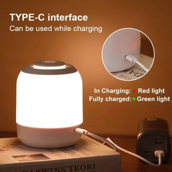 3-Color Adjustable LED Touch Sensor Night Light