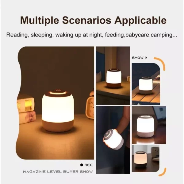 3-Color Adjustable LED Touch Sensor Night Light