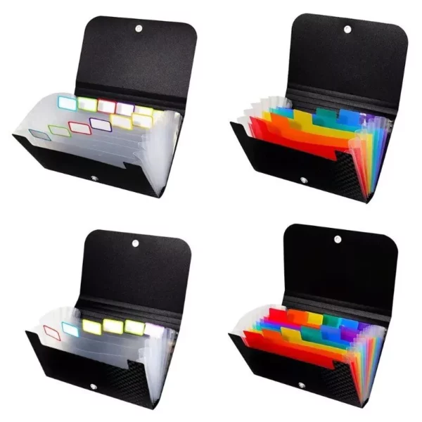 Compact A6 Accordion File Wallet