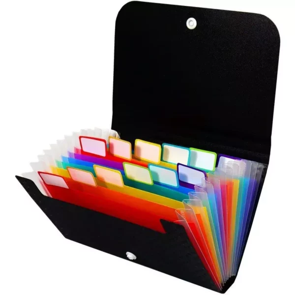 Compact A6 Accordion File Wallet